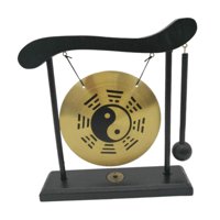 Bothyi - Gong Ornamento Decoración Del Hogar Latón Feng Shui Escritorio Gong Mini Chino Gong
