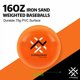 thumbnail image 2 of Pelotas de entrenamiento con peso para béisbol y sóftbol SUPERIORNET 450 g, paquete de 9, 2 of 6