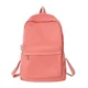 thumbnail image 1 of Fashion Zipper Solid Color Waterproof Backpack Students Casual Large Capacity Schoolbag Girl School Books Stationery Bags, 1 of 3