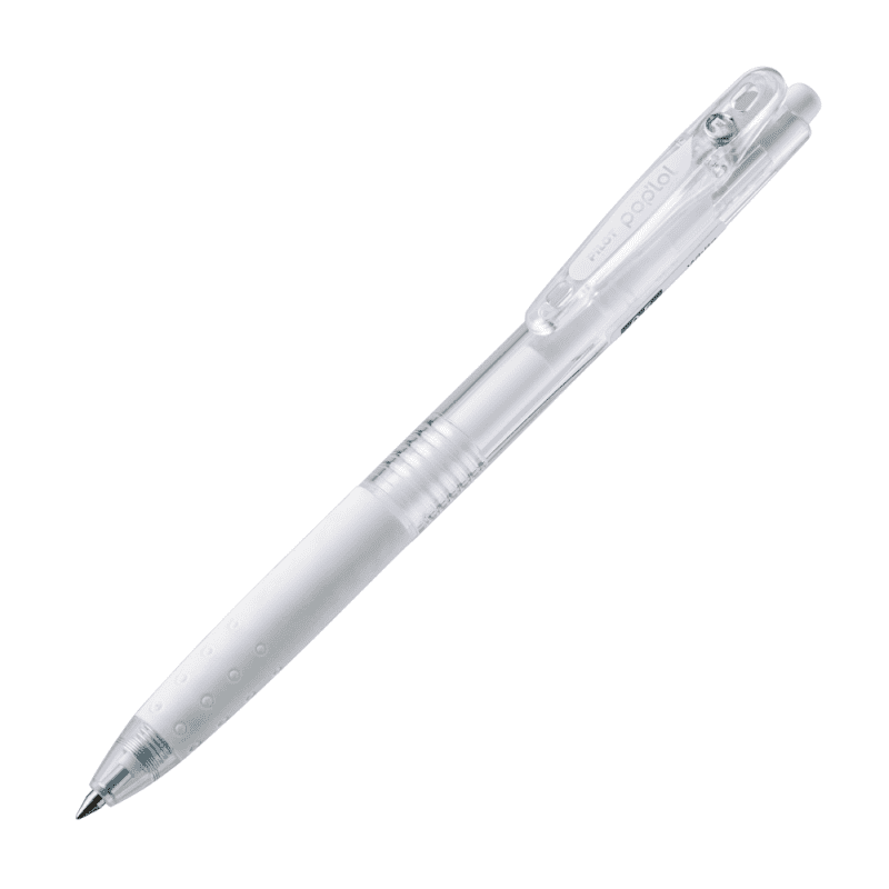 Pilot - 12 Un. Lapiz Gel Pop´lol Blanco 0.5 Mm.