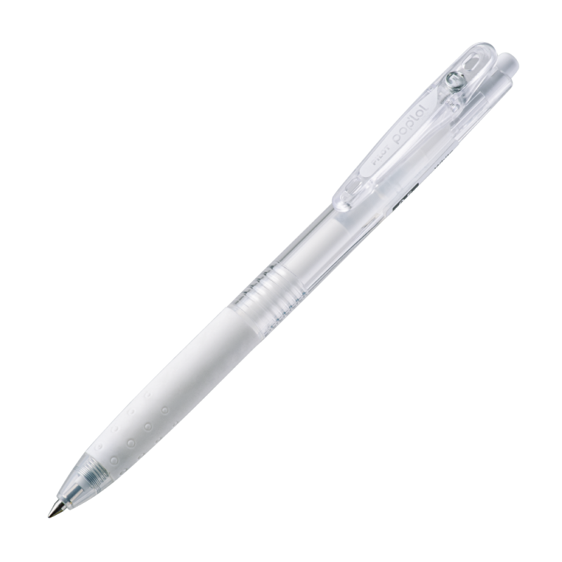 Pilot - 12 Un. Lapiz Gel Pop´Lol Blanco 0.5 Mm.