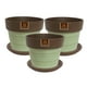 thumbnail image 1 of Set de 3 Maceta Greta 22cm Menta y sus platos, 1 of 3