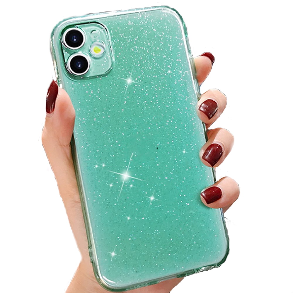 Genérico - Carcasas Colores Candy Con Brillo Silicona Para Iphone Xr Turquesa