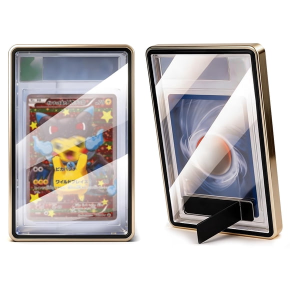 Protector magnético para slab de cartas MFFDGEKO resistente a rayos UV, dorado