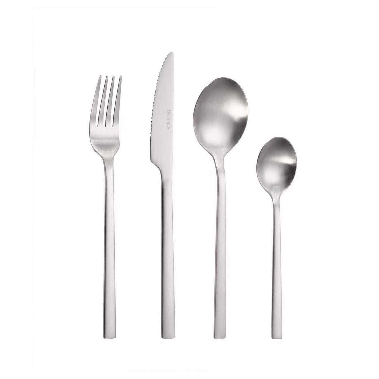 Set De Cuchillería 24 Pcs Acero Inoxidable Cerdeña Simplit