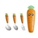 thumbnail image 2 of 1pc/1set Creative Cartoon Carrot Tableware, Children's Fork Spoon With Handle, Portable Children's Tableware, For Toddlers Kids, 2 of 3