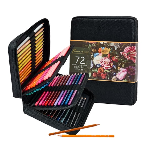 Set De 72 Lápices De Colores Con Mina Suave