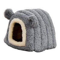 Magideal - Cama Para Hámster, Casa Escondida, Cama Para Animales Pequeños, Nido Cueva Acogedor, Invierno, Cálido Para Petauros Del Azúcar, Dwraf, Hámster, Jaula Gris