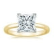 thumbnail image 1 of Anillo Paris Jewelry 18K Yellow Gold 4 Ct White Sapphire Princess Mujer, 1 of 3