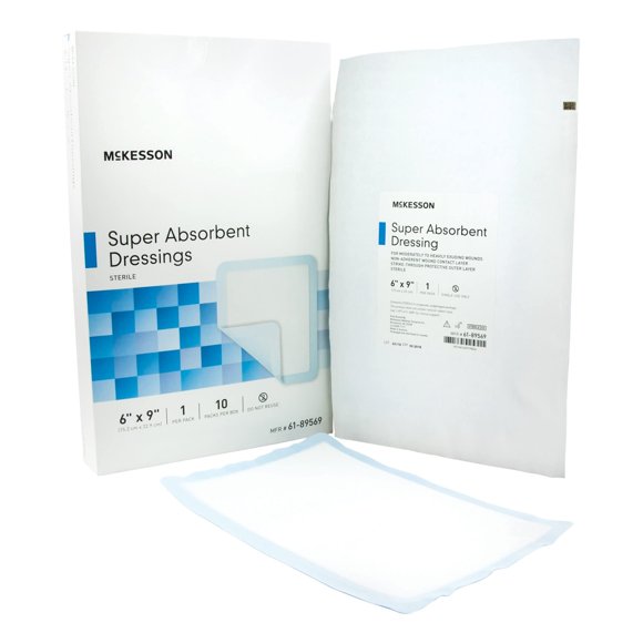 Apósito McKesson Súper Absorbente Estéril 15x23 cm 10 unidades