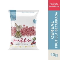 Cereal Infantil De Arroz Puffs Sabor Frutilla Betarraga 10 G Kuna Foods