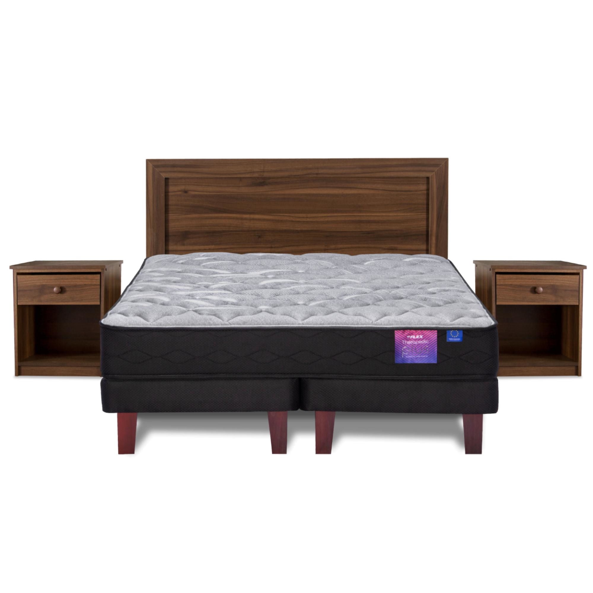 Cama Europea Therapedic Plus 2 Plaza Base Dividida (150X200) Flex
