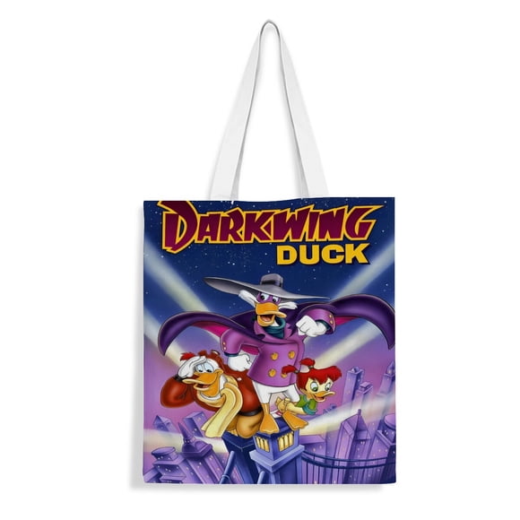 Darkwing Duck Bolso de tela con estampado de lienzo para mujer,