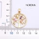 thumbnail image 5 of Collar Arbol De La Vida; Chapado En Oro 18k; Regalo Mujer Dorado, 5 of 7