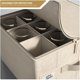 thumbnail image 5 of Estuche de Almacenamiento para Copas de Vino Sorbus 40 × 30 × 25 cm Beige – 12 Piezas, 5 of 6