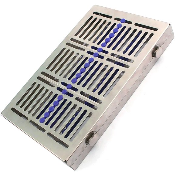 Bandeja Esterilizadora VISION TEK MED 18x14x4 cm Azul 20 instrumentos
