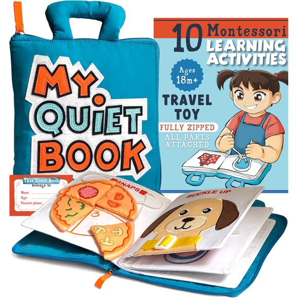 Juguetes de viaje Quiet Book TAVVA My Quiet Book para niños pequeños de 1 a 3 años
