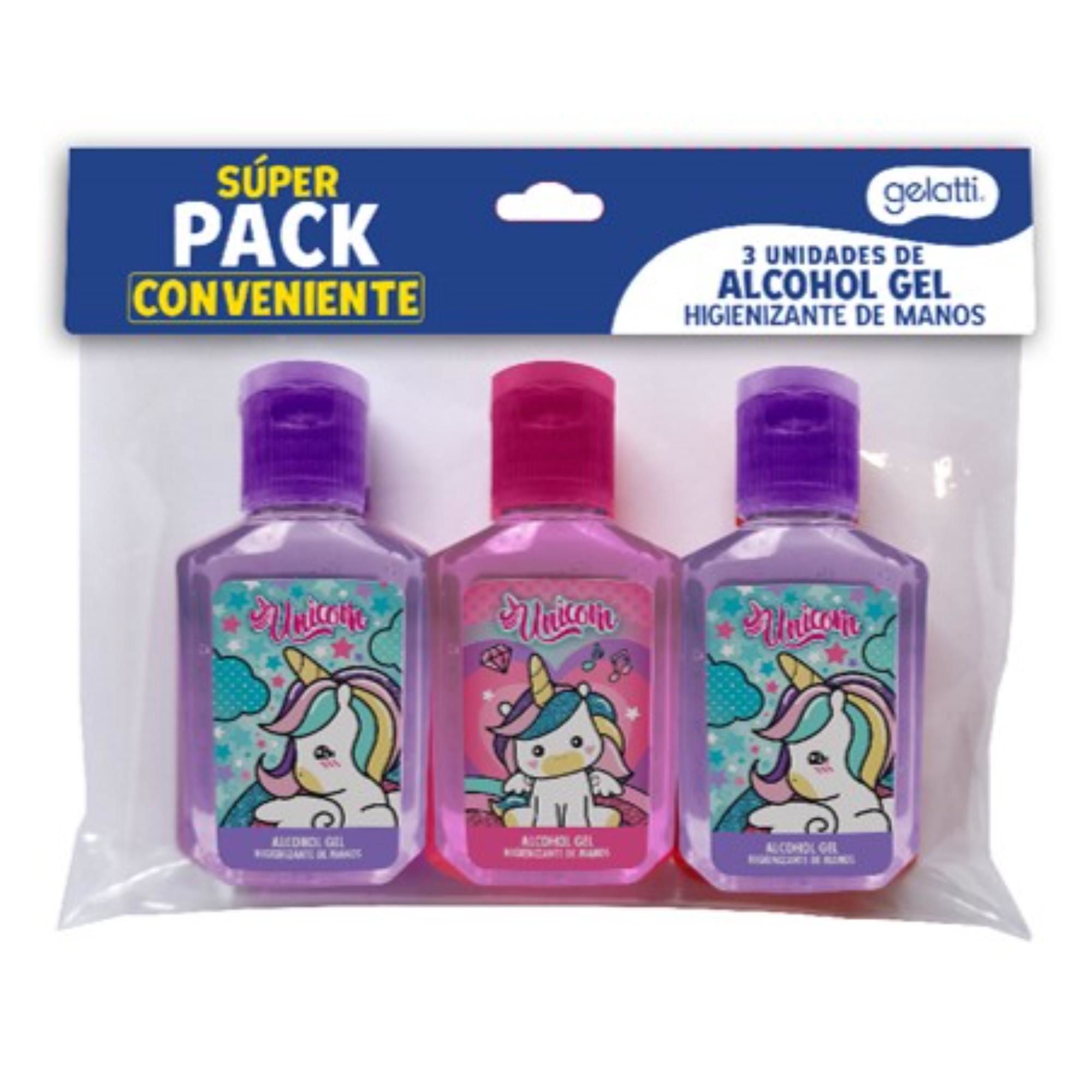 Alcohol Gel Pack, Producto Surtido 3 Un Gelatti Kids