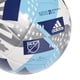 thumbnail image 2 of Balón de fútbol adidas MLS Club blanco/cian brillante/hierro metalizado, 2 of 4