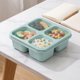 thumbnail image 4 of REGALWOVEN Caja Bento para Adultos, Contenedor de Preparación de Comidas a Prueba de Fugas con 4 Compartimentos para Trabajo y Viajes Verde, 4 of 5