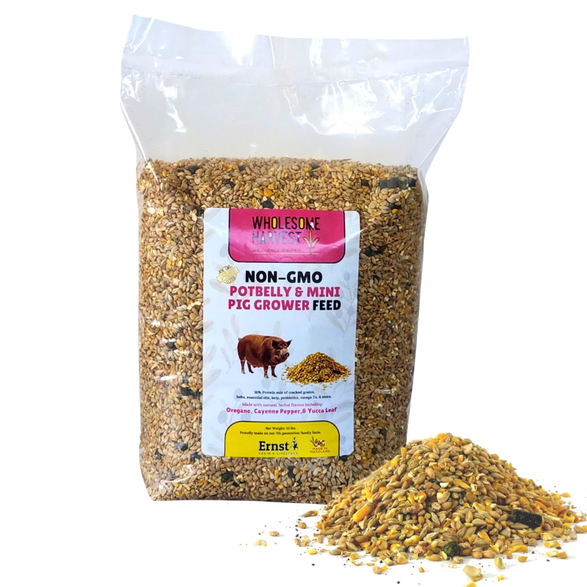 Alimento de Crecimiento para Cerdos Wholesome Harvest 4,5 kg Sin OGM