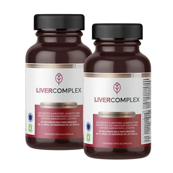 Pack  2 Liver Complex Salud Hepatica 120 Capsulas