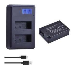 Genérico - Batería Lp-E17 + Cargador Doble Lc-E17 Alternativo Canon