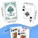 thumbnail image 2 of Barajas de cartas Wkchxd de gran formato, 2 mazos, verde, 2 of 9