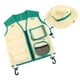 thumbnail image 3 of Kit De Disfraz De Explorador Para Niños, Conjunto De Sombrero Y Chaleco, Disfraces De Cosplay Para Niños, Verde, 3 of 5
