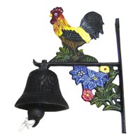 Magideal - Estilo Retro Cena De Hierro Fundido Campana Colgante Campana Decorativa Gallo Campana De La Puerta Agitación Manual Para La Decoración Interior Del