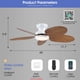 thumbnail image 3 of Ventilador de techo Kviflon Tropical 114 cm con control remoto de luces, 3 of 3