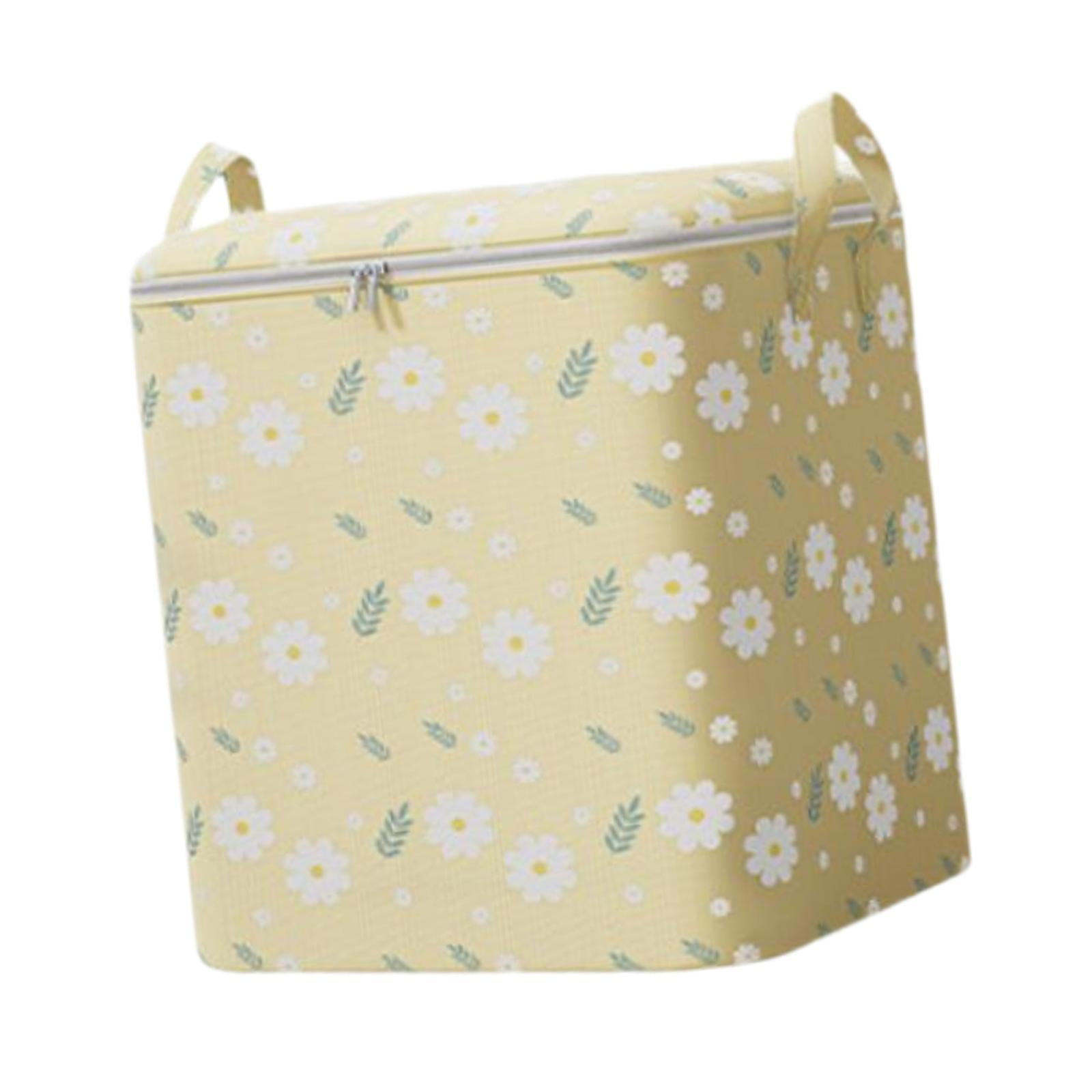Fiocias - Bolsa De Almacenamiento Para Edredón, Manta, Organización De Ropa, Bolsa De Equipaje, Organizador De Almacenamiento, 80l, Color Beige