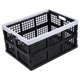 thumbnail image 2 of Set de 3 cajas plegables de 30 L Aebeky en negro y gris, 2 of 8