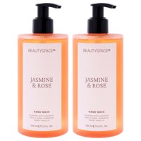 Jabón De Manos Beauty Space Jazmín Y Rosa 350Ml Unisex Pack De 2