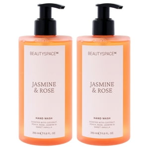 Jabón De Manos Beauty Space Jazmín Y Rosa 350Ml Unisex Pack De 2