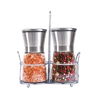 Set 2 Molinillos De Sal Y Pimienta Vidrio Simplit