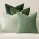 thumbnail image 1 of Boho Granja Sage verde tirar almohada cubiertas 18x18 pulgadas Conjunto de 4 Mordern Nórdico Cojín cubiertas Corduroy suave Navidad Decoración del hogar para sofá cama Sofá Sala de estar Ver, 1 of 3