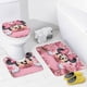 thumbnail image 4 of Minnie Mouse-theme 4-Piece Shower Curtain Set with Rugs, Waterproof Bathroom Decor Set Includes Bath Mat, U-Shaped Rug, Toilet Lid Cover and Curtain with Hooks, 4 of 6
