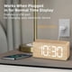 thumbnail image 3 of Reloj despertador digital USCCE de madera con números grandes, 3 of 8