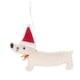 thumbnail image 2 of Colgantes De Navidad Decoraciones Dachshund Perro Adorno Decoraciones De Navidad Blanco, 2 of 3