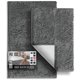 thumbnail image 1 of Juego de alfombras de baño Hearth & Harbor Chenille, color gris, 2 piezas, 1 of 8