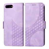 Carcasa Foxdock Iphone 7 Plus/8 Plus De Cuero Pu, Diseño Acolchado Clásico, Protección Contra Caídas Y Rayones