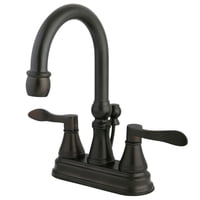 Grifo De Baño Kingston Brass Ks2615Dfl Centerset De 4 Pulgadas