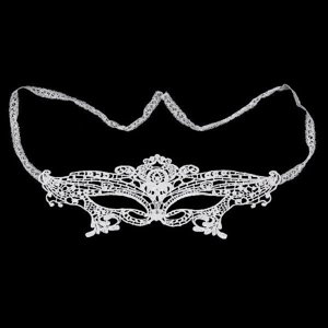 Dominame - Antifaz Princesa De Encaje Blanco