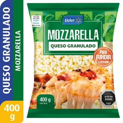 Queso Granulado Mozzarella 400 G Lider