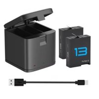 Genérico - Kit 2 Baterías + Cargador Triple Gopro 13 Alternativa