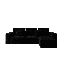 Jamaroff Home Atelier - Seccional Modular Nantes Felpa Negro