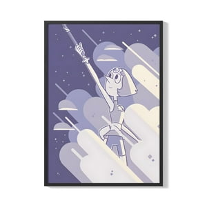 Creango - Cuadro Poster Enmarcado Steven Universe Perla Decorativo