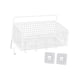 thumbnail image 5 of Cesta De Almacenamiento De Gabinete Cesta De Alambre De Acero Resistente Para Frutas Verduras Snacks Blanco M Con Gancho, 5 of 5