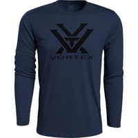 Camisa Vortex Optics Core Logo, Manga Larga, Azul Marino, Talla Xl, Para Hombre